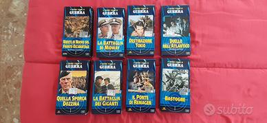 8 vhs il grande cinema guerra-fabbri-titoli vari