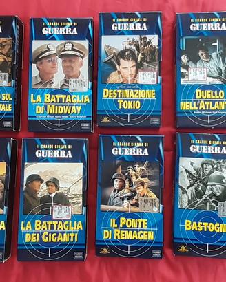 8 vhs il grande cinema guerra-fabbri-titoli vari