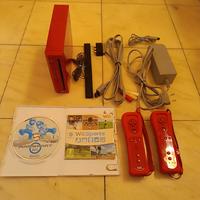 Nintendo Wii rossa +2 Wii mote + Mario kart sports