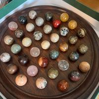 gioco solitario biglie vetro