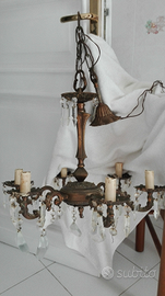 Lampadario vintage a gocce