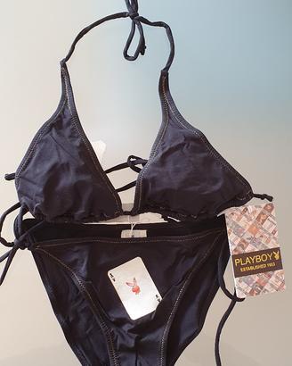 Costume Playboy 2^nero S donna bikini originale