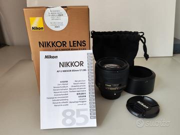 obiettivo NIKON NIKKOR 85MM nuovo mai usato 