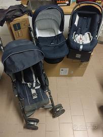 Trio Inglesina Zippy Pro Blu completissimo