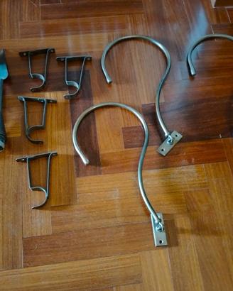 bastoni per tenda in ottone