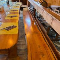 Tavolo e panche in massello miele