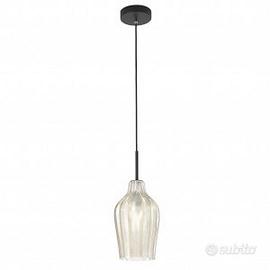 Lampadario a sospensione in vetro Fabas