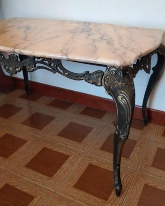 Tavolino con piano in marmo 