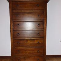 Settimino legno colore noce scuro 