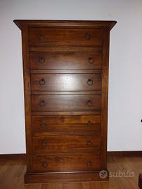 Settimino legno colore noce scuro 