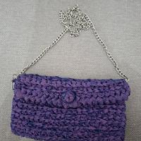 Pochette lilla uncinetto