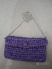 Pochette lilla uncinetto