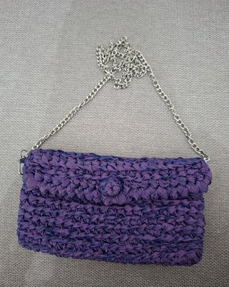 Pochette lilla uncinetto