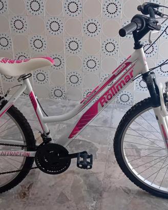 Mountain bike rollmar per ragazza mai usata