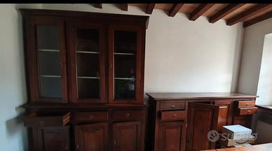 Coppia credenze in arte povera 