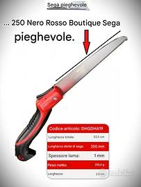 SEGHETTO PIEGHEVOLE PER POTARE LAMA 25 CM