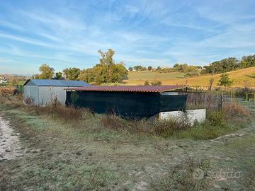 Terreno con accessori per ricovero animali