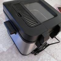 Friggitrice elettrica in acciaio inox 2000W.