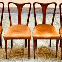 4 sedie vintage anni’50 Guglielmo Ulrich liberty