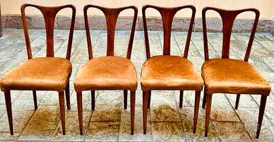 4 sedie vintage anni’50 Guglielmo Ulrich liberty