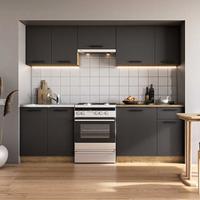 CUCINA MODERNA 240 COMPONIBILE ANTRACITE WALLIS