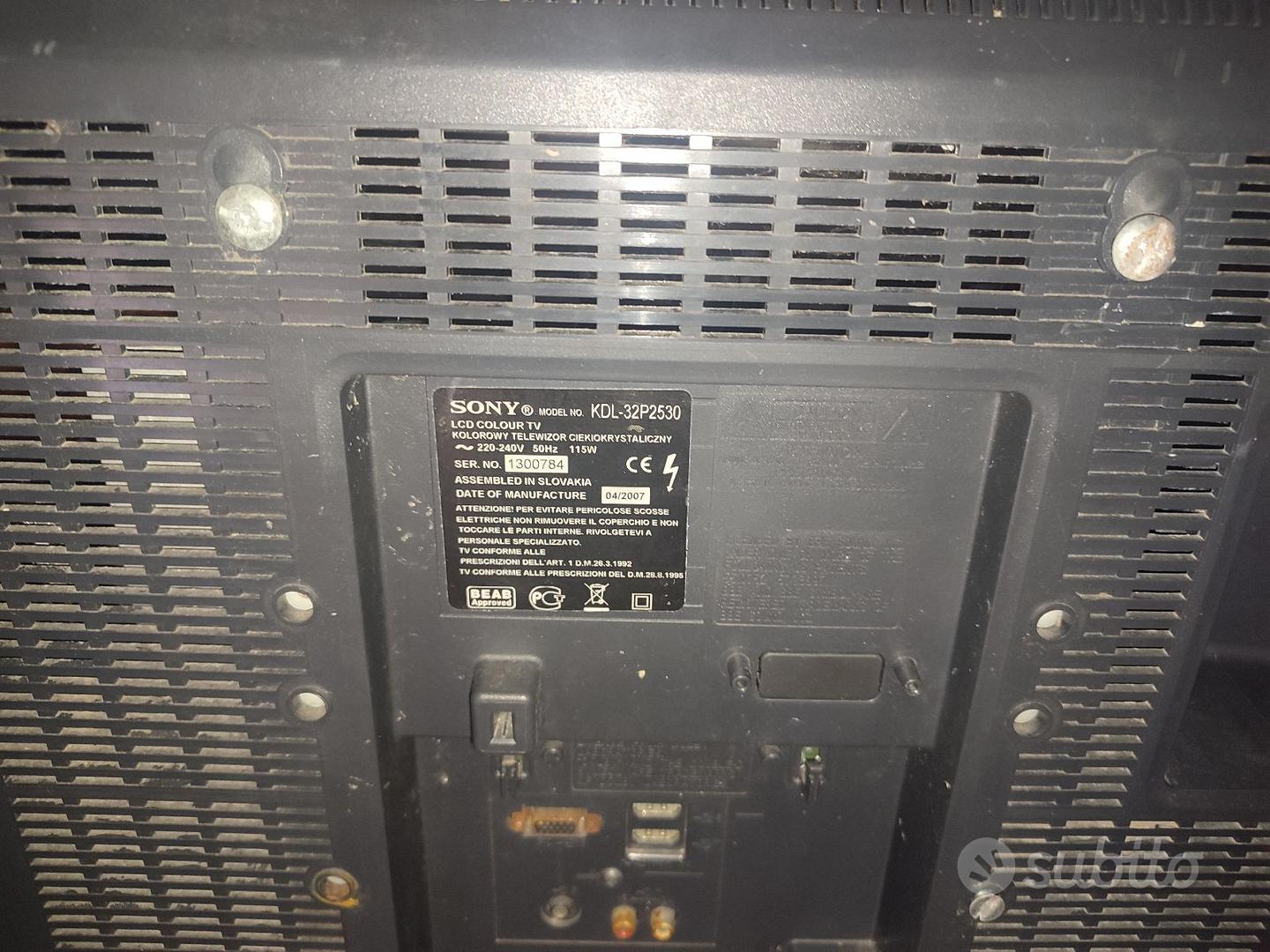 Telecomando Ricambio Per TV Sony KDL-32P2530 – Sostitutivo, Nessuna Programmazione