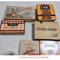 scatole in cartone e latta