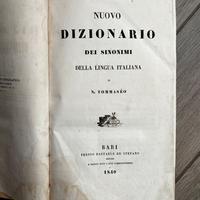 Tommaseo, Niccolò. dizionario dei Sinonimi 1840