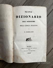 Tommaseo, Niccolò. dizionario dei Sinonimi 1840