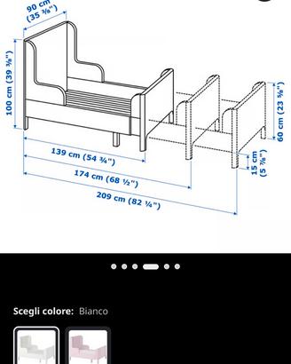 Letto ikea busunge allungabile