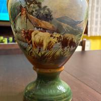 Vaso antico inzio 900– ceramica decorata – h 34 cm
