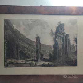 Veduta dell'interno del Colosseo autore Piranesi