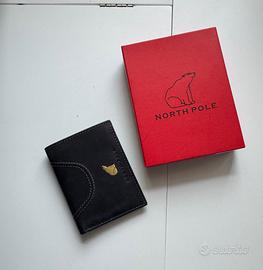 Portafoglio uomo in vera pelle nuovo con scatola