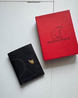 Portafoglio uomo in vera pelle nuovo con scatola