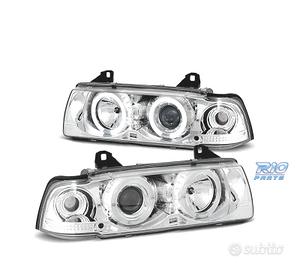 FARI BMW E36 90-99 ANGEL EYES FONDO CROMATO