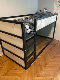Letto IKEA KURA reversibile con materasso incluso