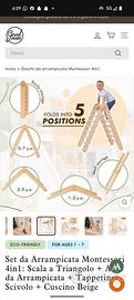 Set arrampicata montessori 4in1 come nuovo