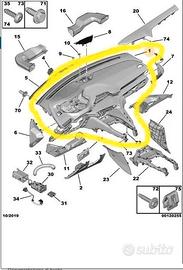 PLANCIA CRUSCOTTO PEUGEOT 3008 5008 16180453ZD