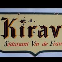 Insegna smaltata Kiravi e Valpierre