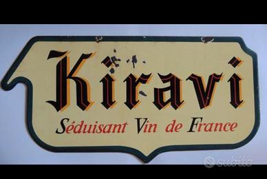 Insegna smaltata Kiravi e Valpierre