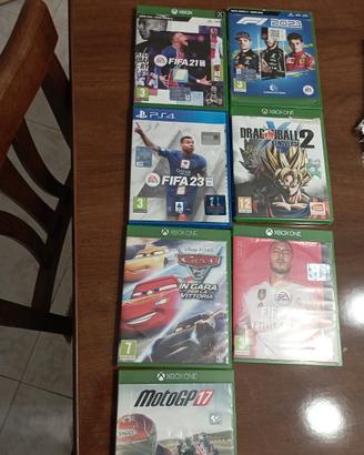 7 giochi assortiti per XBOX