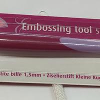 BULINO PER EMBOSSING SFERA ACCIAIO PICCOLA MM.1,5