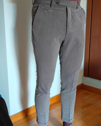 Pantalone grigio Calliope Man cropped fit 
