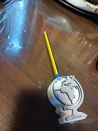 Porta penna da scrivania nuovo, in pietra marmorea