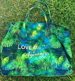 Borsa mare a fantasia verde 4giveness