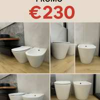 sanitari filomuro in promo wc,bidet,vaso rallentat