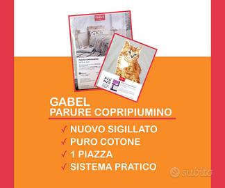(NUOVO SIGILLATO) PARURE COPRIPIUMINO GABEL