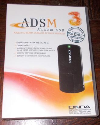 Modem umts usb 3 adsm onda mh602hs
