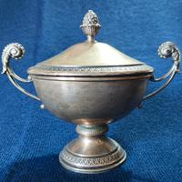 Elegante zuccheriera vintage in Argento 800