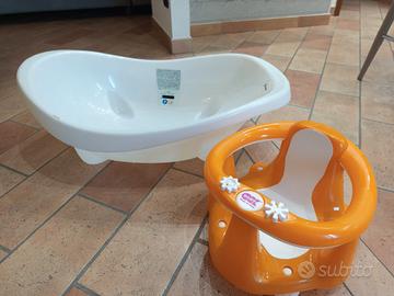 Vasca Giordani per bambini e seggiolino da bagno